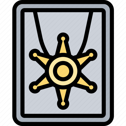 Sheriff, badge, police, authority, western icon - Download on Iconfinder