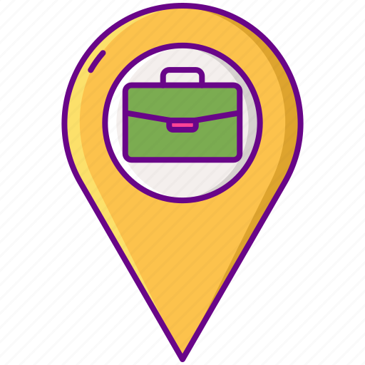 Address, briefcase, business, location icon - Download on Iconfinder