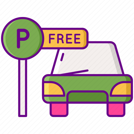 Car, free, parking, sign icon - Download on Iconfinder