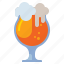 tulip, glass, beer, drink 