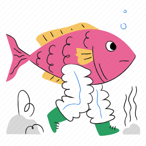 Fish, walk, aquarium, animal, wildlife, legs, underwater illustration - Download on Iconfinder
