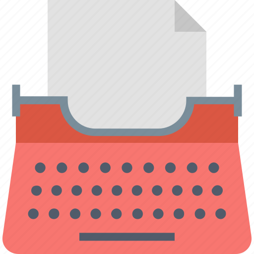 Typewriter, create, page, paper, publish, type, writing icon - Download on Iconfinder