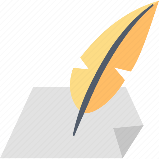 Writing, compose, create, feather, paper, pen, sheet icon - Download on Iconfinder