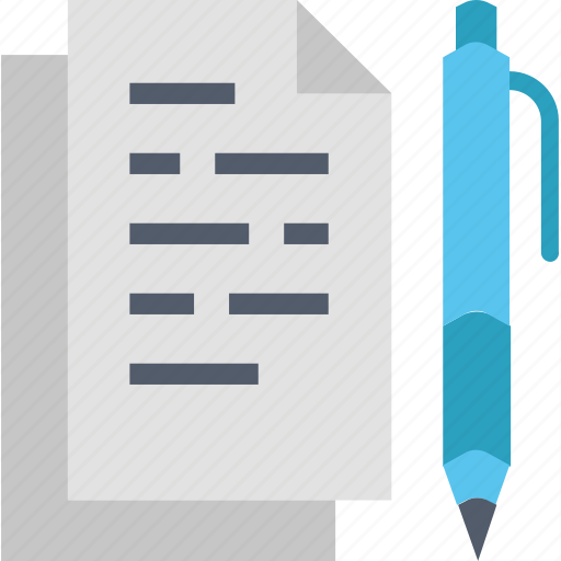 Writing, document, file, paper, pen, text icon - Download on Iconfinder