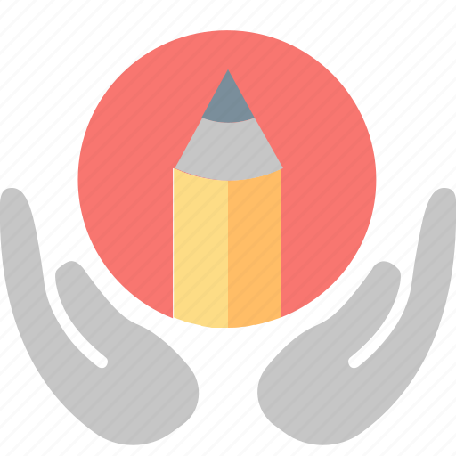 Writing, blogging, creating, hands, learning, pencil, skill icon - Download on Iconfinder