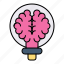brain, creative, idea, light bulb 