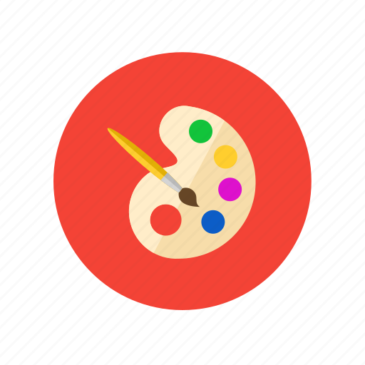 Palette, art, brush, color, drawing, painting icon - Download on Iconfinder