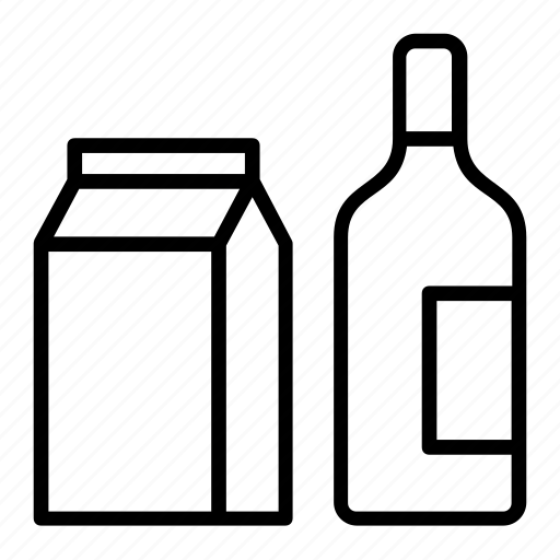 Bottle, item designing, material design, merchandise, milk packet, package design icon - Download on Iconfinder