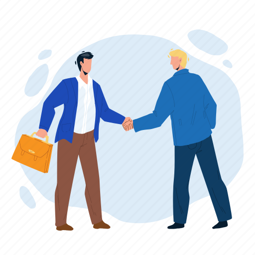 Handshake, handshaking, businessmen, success, deal, businesspeople, together illustration - Download on Iconfinder