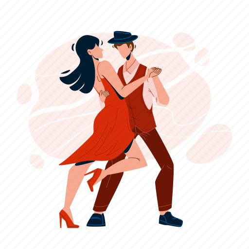 Performing, dancers, salsa, dancing, valentine, man, young illustration - Download on Iconfinder