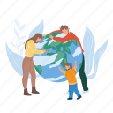 save, planet, nature, occupation, family, young, man 