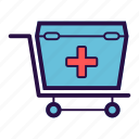 first aid box, health care, medical, medical box, medical cart, medication