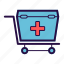 first aid box, health care, medical, medical box, medical cart, medication 