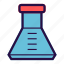 chemical container, chemistry, conical flask, lab, experiment, research, science 