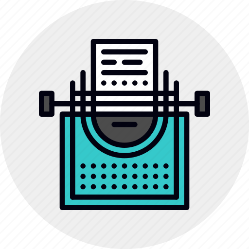 Article, blog, content, story, typewriter, writer icon - Download on Iconfinder
