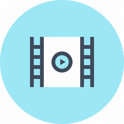 Cinema, film, media, movie, play, strip, video icon - Download on Iconfinder