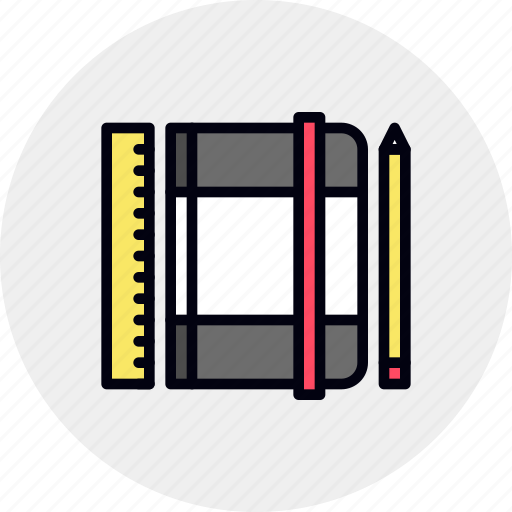 Moleskine, notebook, pocketbook, sketching, sketchpad icon - Download on Iconfinder
