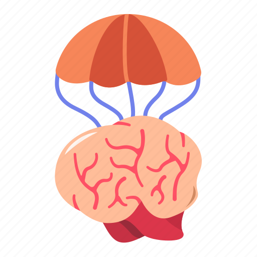 Umbrella, fly, air, brain, smart, thinker icon - Download on Iconfinder