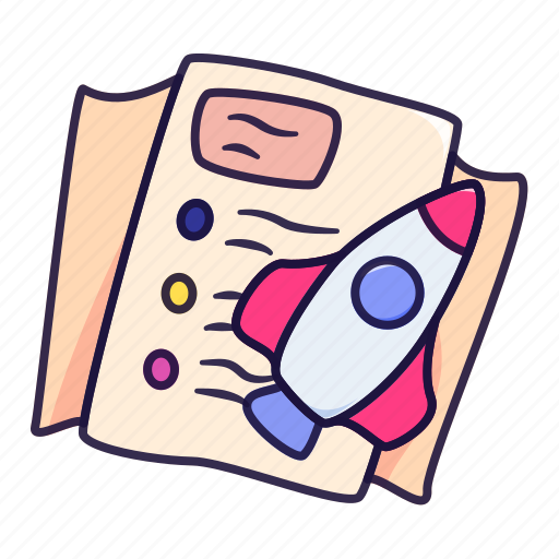 Rocket, startup, document, archive, business, creative icon - Download on Iconfinder