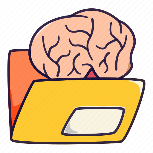 Brain, folder, creative, archive, storage, database icon - Download on Iconfinder