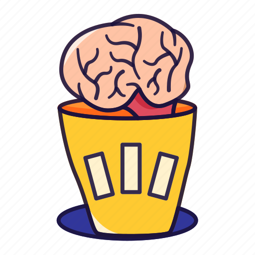 Brain, trash, opinion, suggest, remove icon - Download on Iconfinder