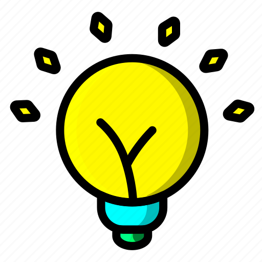 Icon, color, idea, creative, light icon - Download on Iconfinder