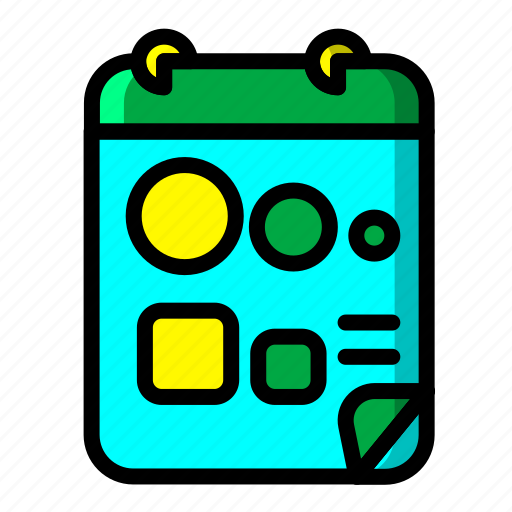 Icon, color, note, paint icon - Download on Iconfinder