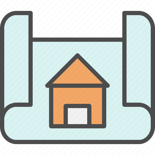 Architect, blueprint, home, house, plan icon - Download on Iconfinder