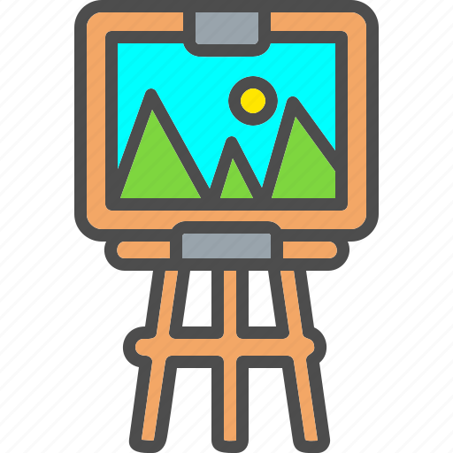 Art, artboard, canvas, draw, easel, paint, painting icon - Download on Iconfinder