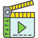 clapperboard, entertainment, movie, production, video
