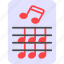 music, score, note, song, sound 