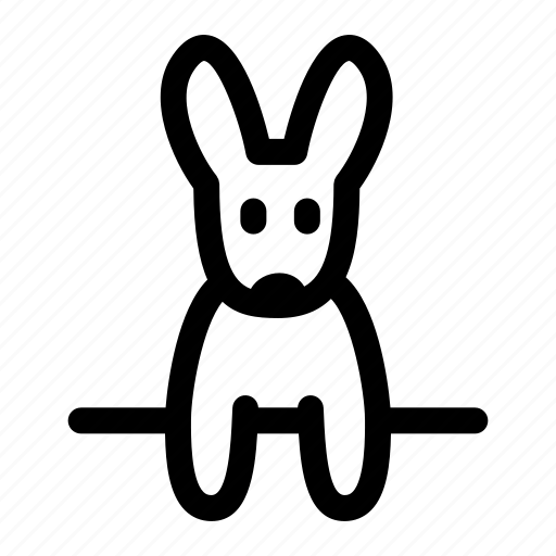 Bunny, creatures, hang, pocket, rabbit icon - Download on Iconfinder