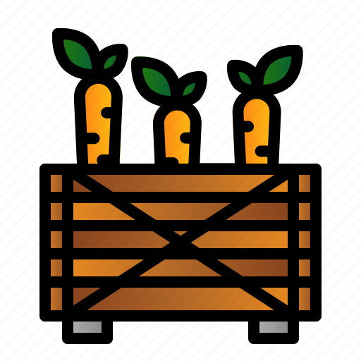 Box, carrot, farm, garden icon - Download on Iconfinder