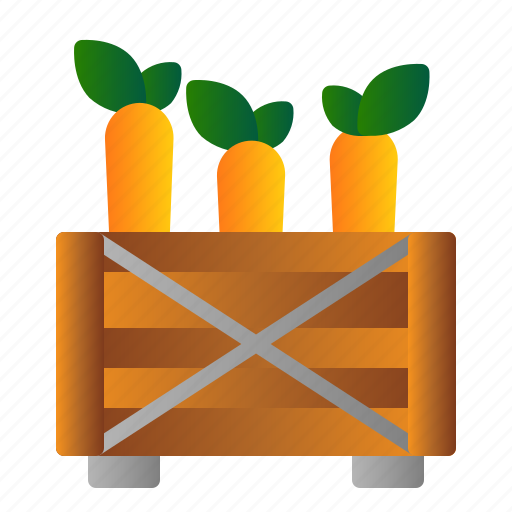 Box, carrot, farm, garden icon - Download on Iconfinder