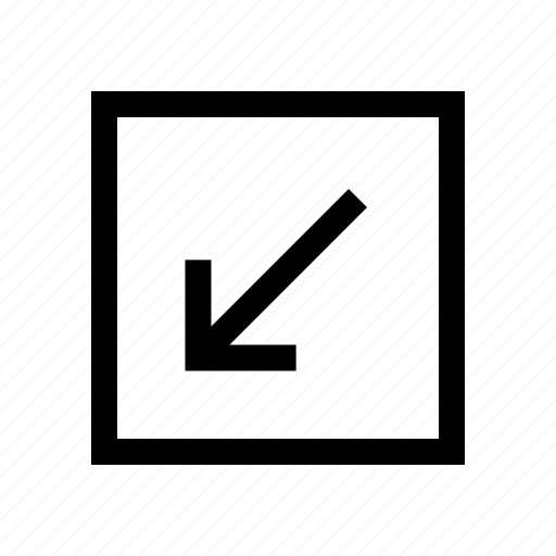 Down, left, square, up icon - Download on Iconfinder