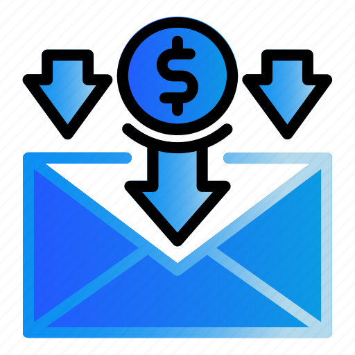 Arrow, finance, mail, money icon - Download on Iconfinder