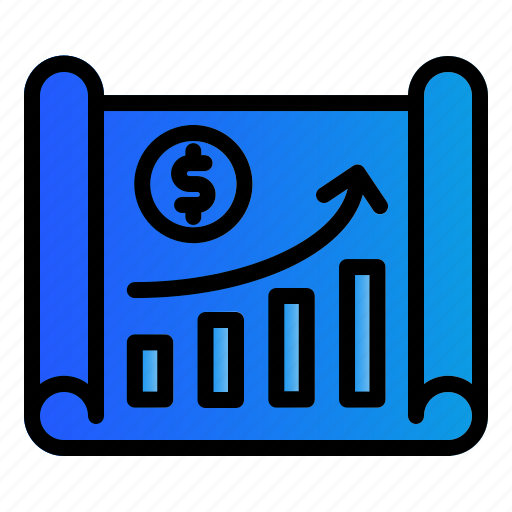 Banking, document, growth, investment, money icon - Download on Iconfinder