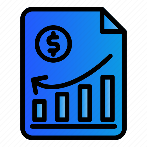 Document, down, investment, money icon - Download on Iconfinder
