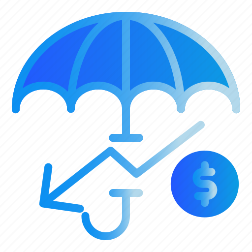 Down, investment, money, protection, umbrella icon - Download on Iconfinder