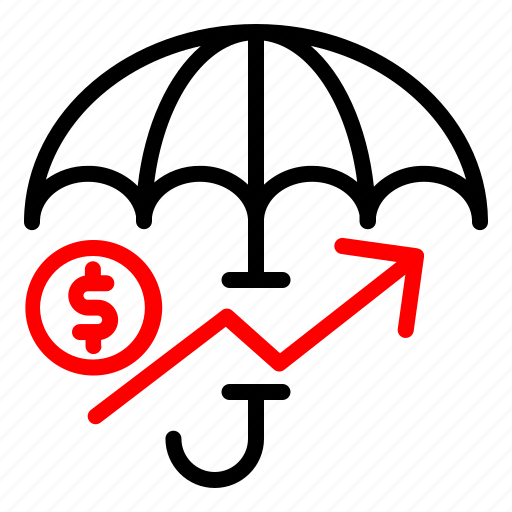 Investment, money, protection, umbrella icon - Download on Iconfinder