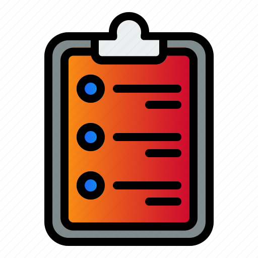 Checklist, clipboard, form, note icon - Download on Iconfinder
