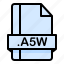 a5w, document, extension, file, format 