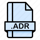 adr, document, extension, file, format