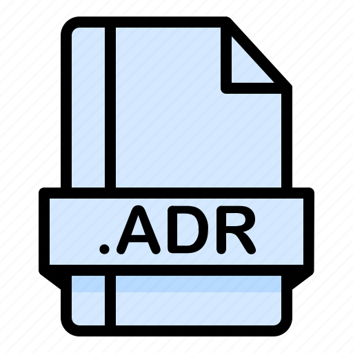 Adr, document, extension, file, format icon - Download on Iconfinder