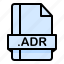 adr, document, extension, file, format 