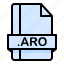aro, document, extension, file, format 