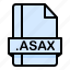 asax, document, extension, file, format 