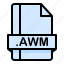 awm, document, extension, file, format 