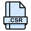 csr, document, extension, file, format 
