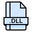 dll, document, extension, file, format 